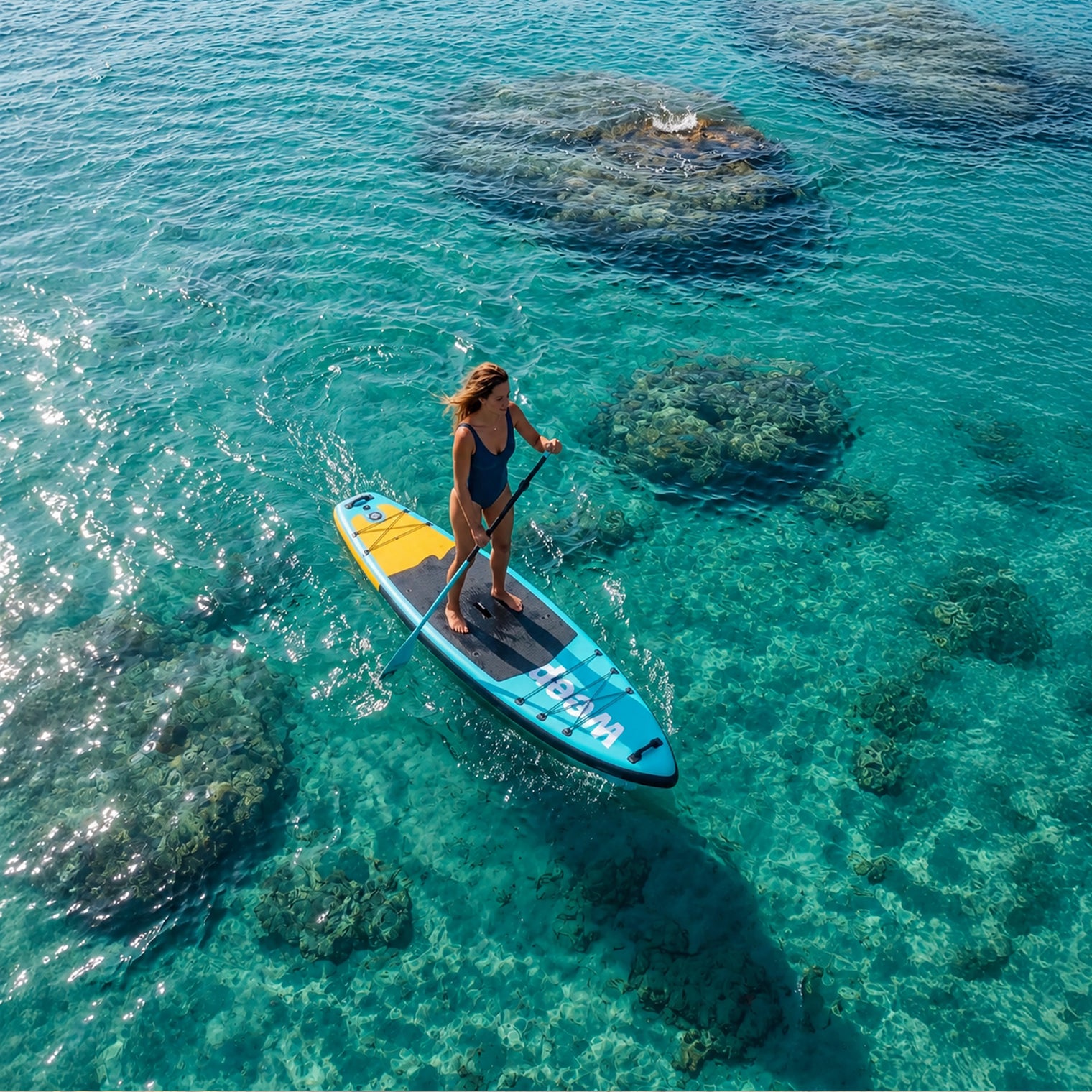 Deska Sup Do Pływania Weep Azure 350cm 11'5" Dmuchana Pompowana Akcesoria