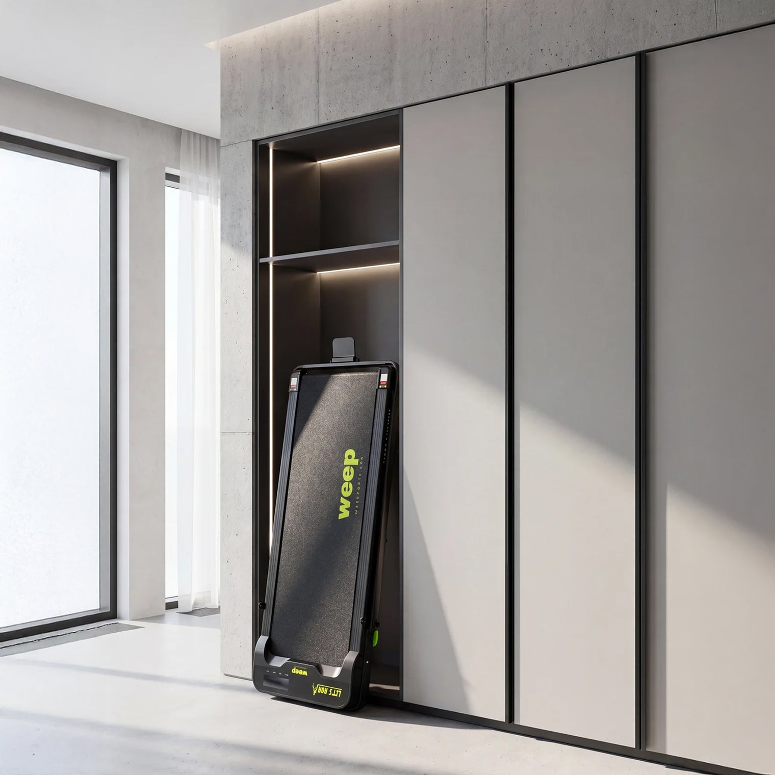 Weep STEP ST200H Bieżnia Elektryczna Składana 2w1 2-Poziomy Nachylenia FItshow App