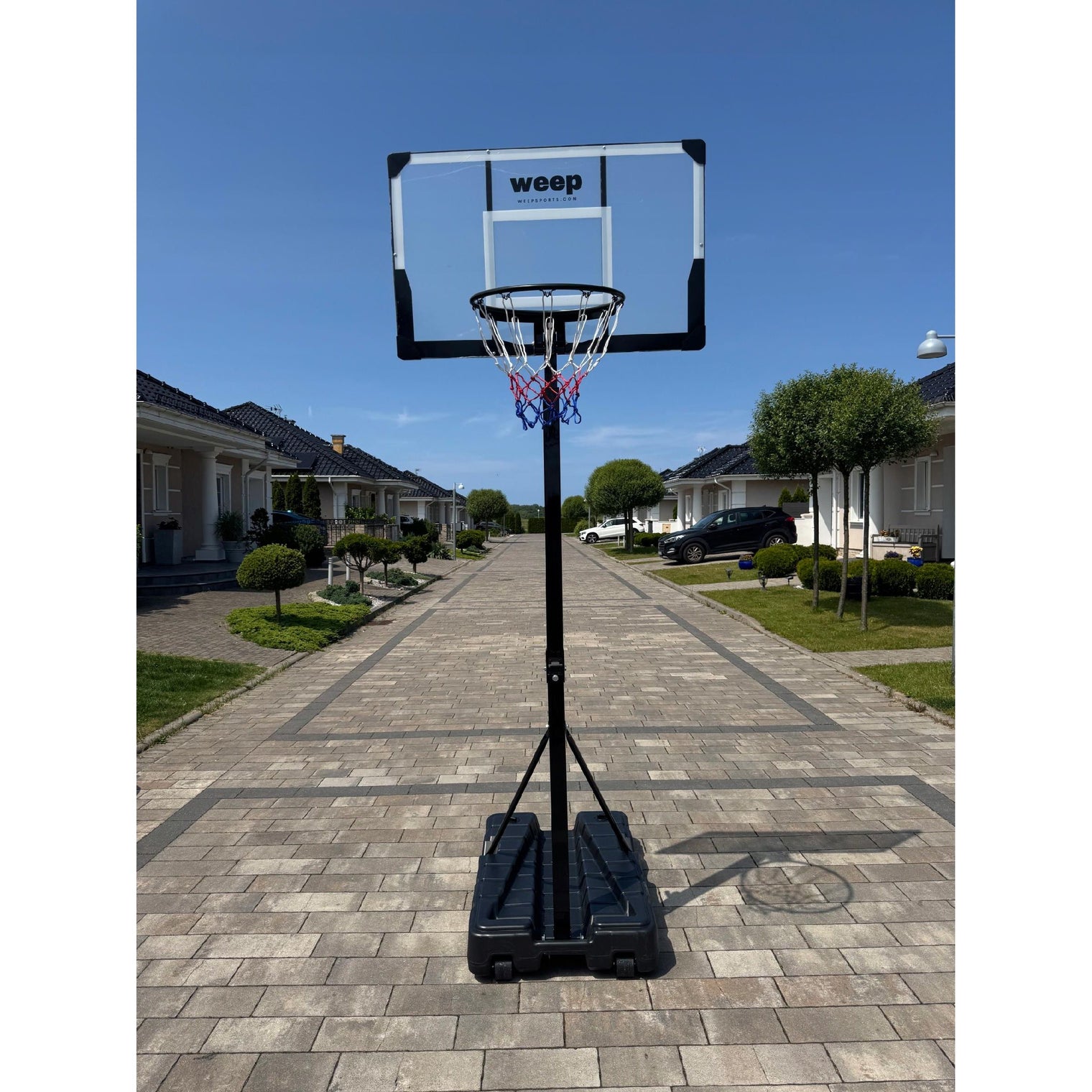 Zestaw do koszykówki Kosz WEEP FD02 regulowany 230-305cm Stabilny kółka