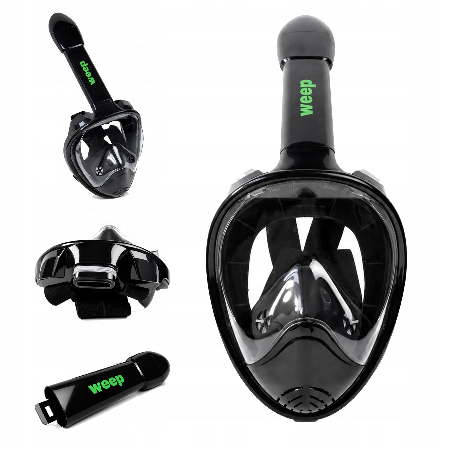 Maska Do Nurkowania Weep Dive-Y Snorkeling Pełnotwarzowa No Fog