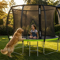 Trampolina Ogrodowa Domowa Dla Dzieci Do Ogrodu Z Siatką Wewnętrzną - Weep 305cm 10"