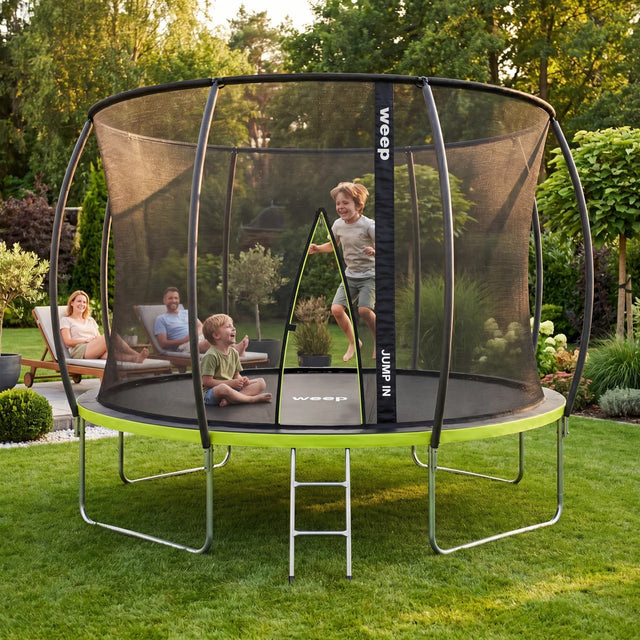 Trampolina Ogrodowa Domowa Dla Dzieci Z Siatką Wewnętrzną - Weep 366cm 12Ft