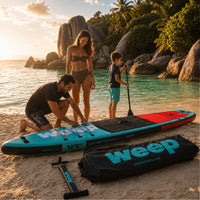 Deska Sup Do Pływania Weep Azure2 Dmuchana Pompowana Akcesoria 365cm 12"