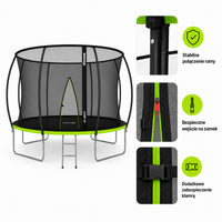 Trampolina Ogrodowa Domowa Dla Dzieci Z Siatką Wewnętrzną - Weep 366cm 12Ft