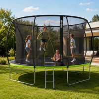 Trampolina Ogrodowa Domowa z Siatką Wewnętrzną - Weep Jump'in 427cm 14"