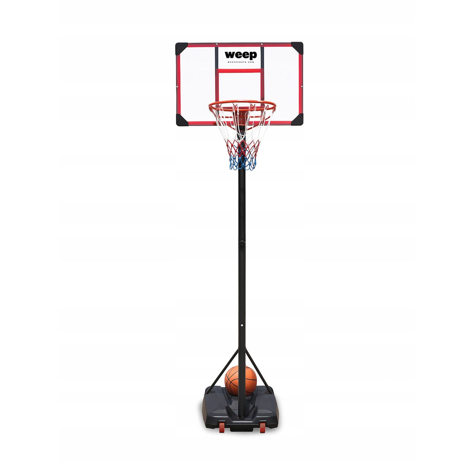 Zestaw do koszykówki Kosz WEEP TN001 regulowany do 260cm mobilny 82x52cm