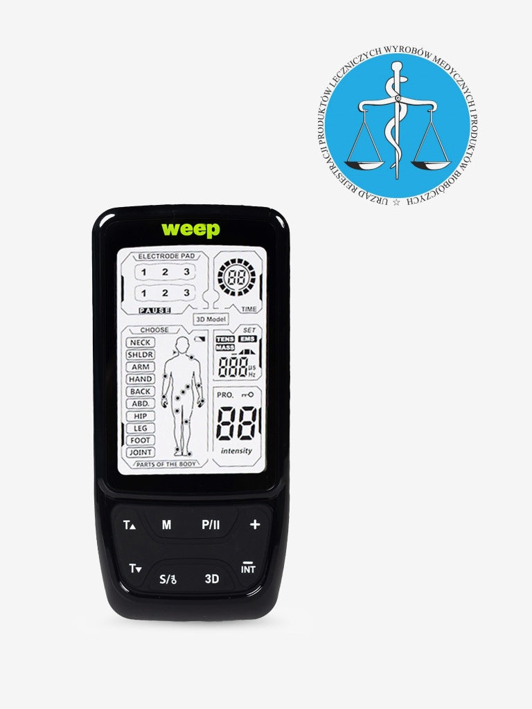 Masażer elektrostymulator mięśni i nerwów WEEP MASAŻ TENS EMS STYMULACJA