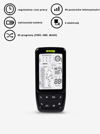 Masażer elektrostymulator mięśni i nerwów WEEP MASAŻ TENS EMS STYMULACJA