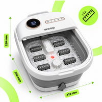 Weep T5 Pro Foldable Water Foot Massager Hydromassager Heating Rollers 500W