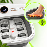 Weep T5 Pro Foldable Water Foot Massager Hydromassager Heating Rollers 500W