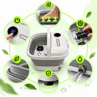 Weep D5 Foldable Hydro-Massage Foot Massager with Heating and Shiatsu Rollers