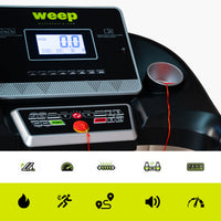 Weep Move Bieżnia Elektryczna Składana Mocna 3 Stopnie Nachylenia 16km/h 120kg