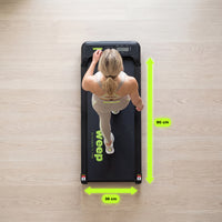 Weep REZO Bieżnia Elektryczna pod Biurko z Masażem Wibracyjnym 2w1 Walking Pad 2 Poziomy Nachylenia