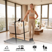 Weep STEP ST200H Bieżnia Elektryczna Składana 2w1 2-Poziomy Nachylenia FItshow App